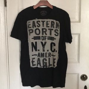 American Eagle Black Athletic Fit T-Shirt
